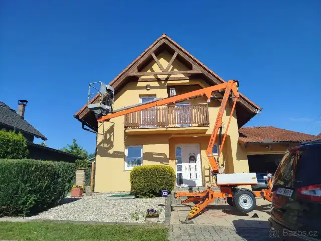 Pracovní plošina - nátěr štítu